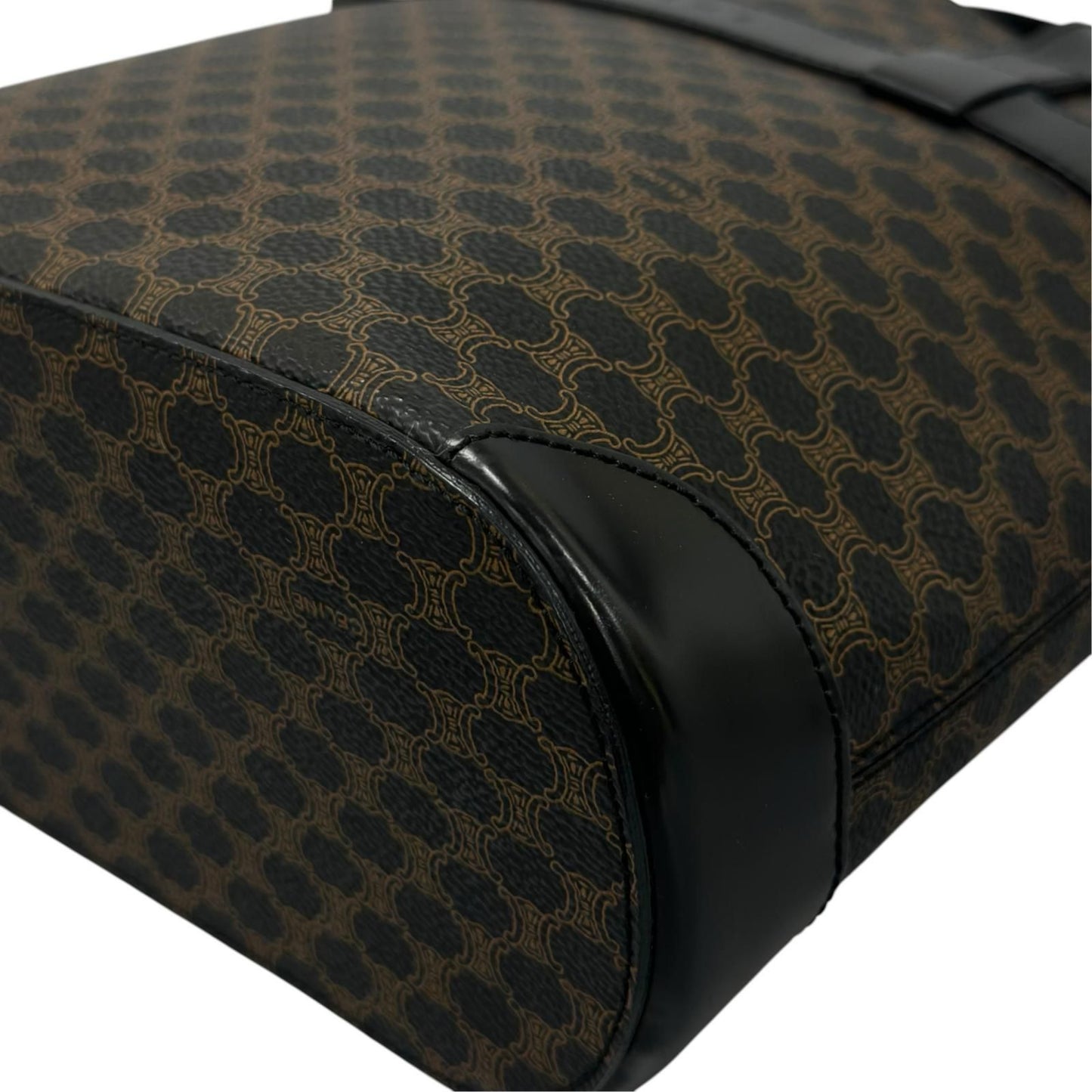 Celine Macadam Handbag Leather Black — view 8