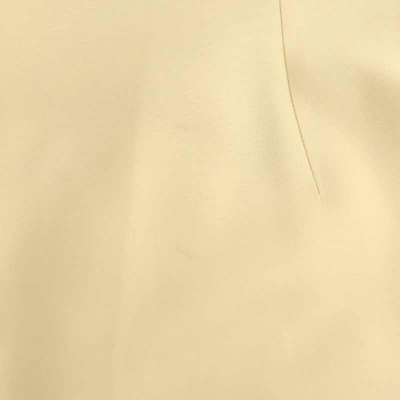 Gucci GG Button Wrap Skirt Tight Silk Blend Long 38 Light Beige CX