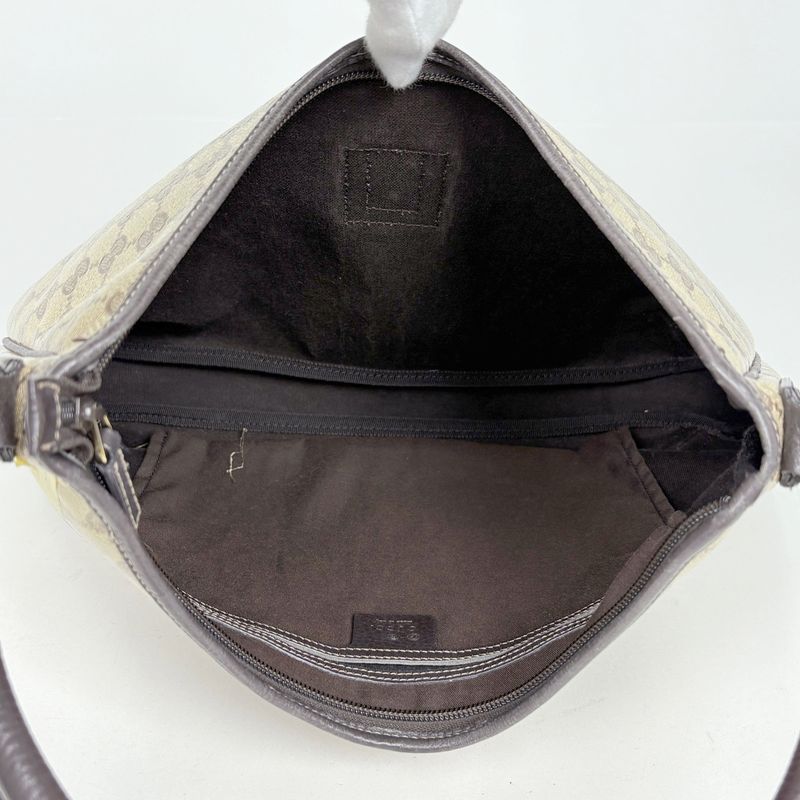 Gucci GG Crystal Shoulder Bag Brown