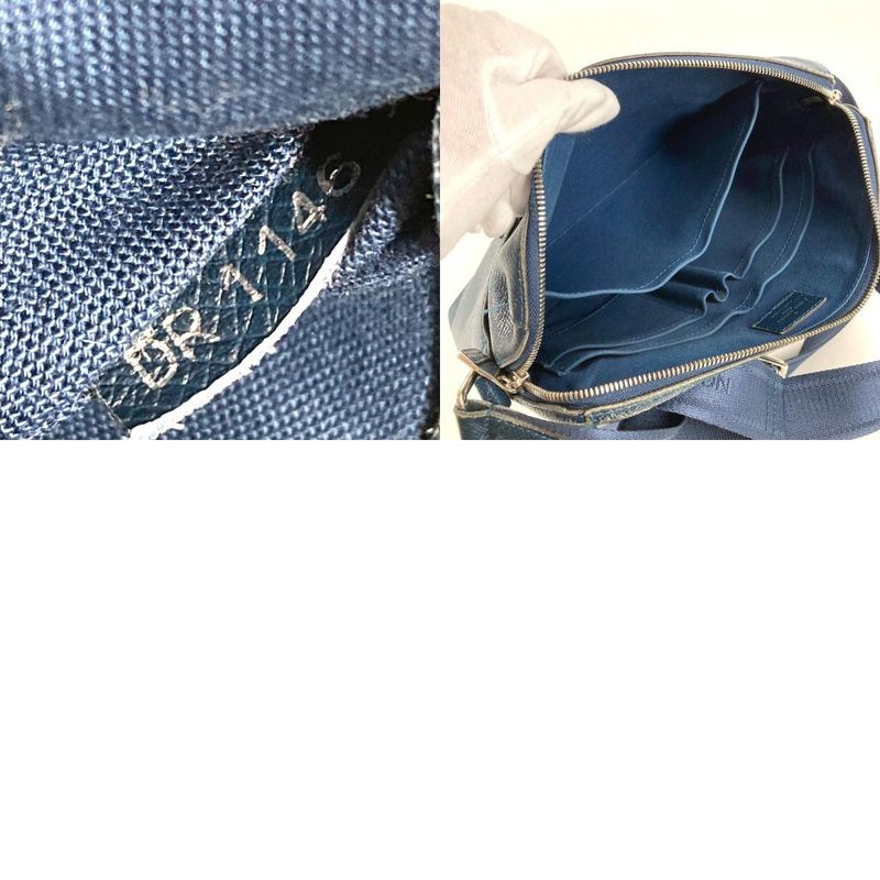 Louis Vuitton Shoulder Bag Grigori Taiga Leather Ocean Blue