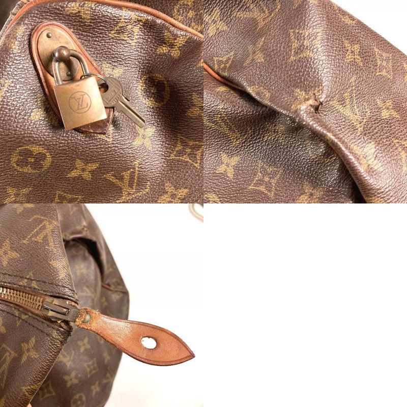 Louis Vuitton Boston Bag Keepall 55 Debeso Monogram Canvas Brown