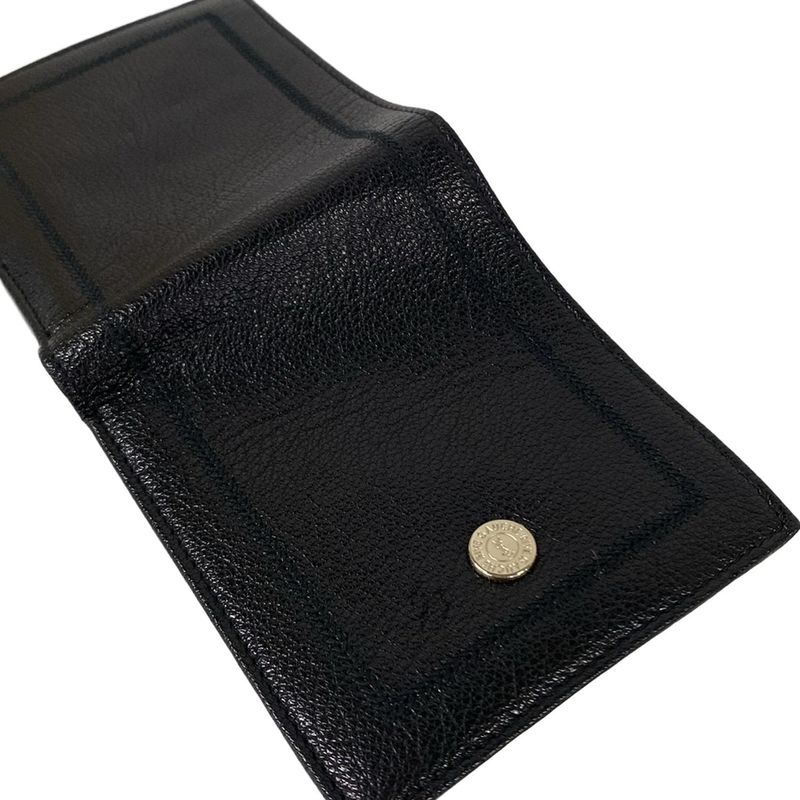 Saint Laurent Yves Rive Gauche Bifold Wallet Black Leather