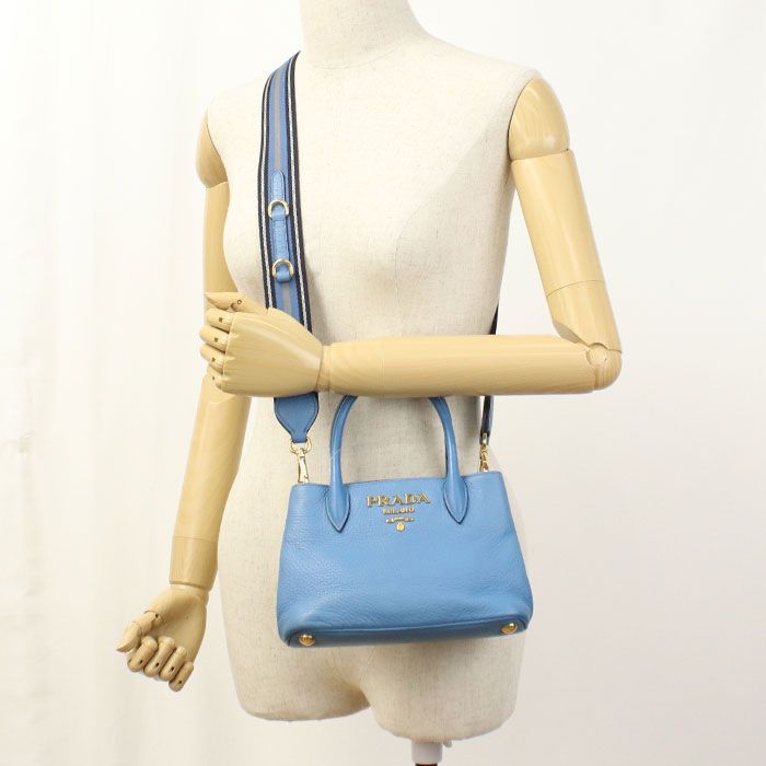 Prada 2-Way Handbag Leather