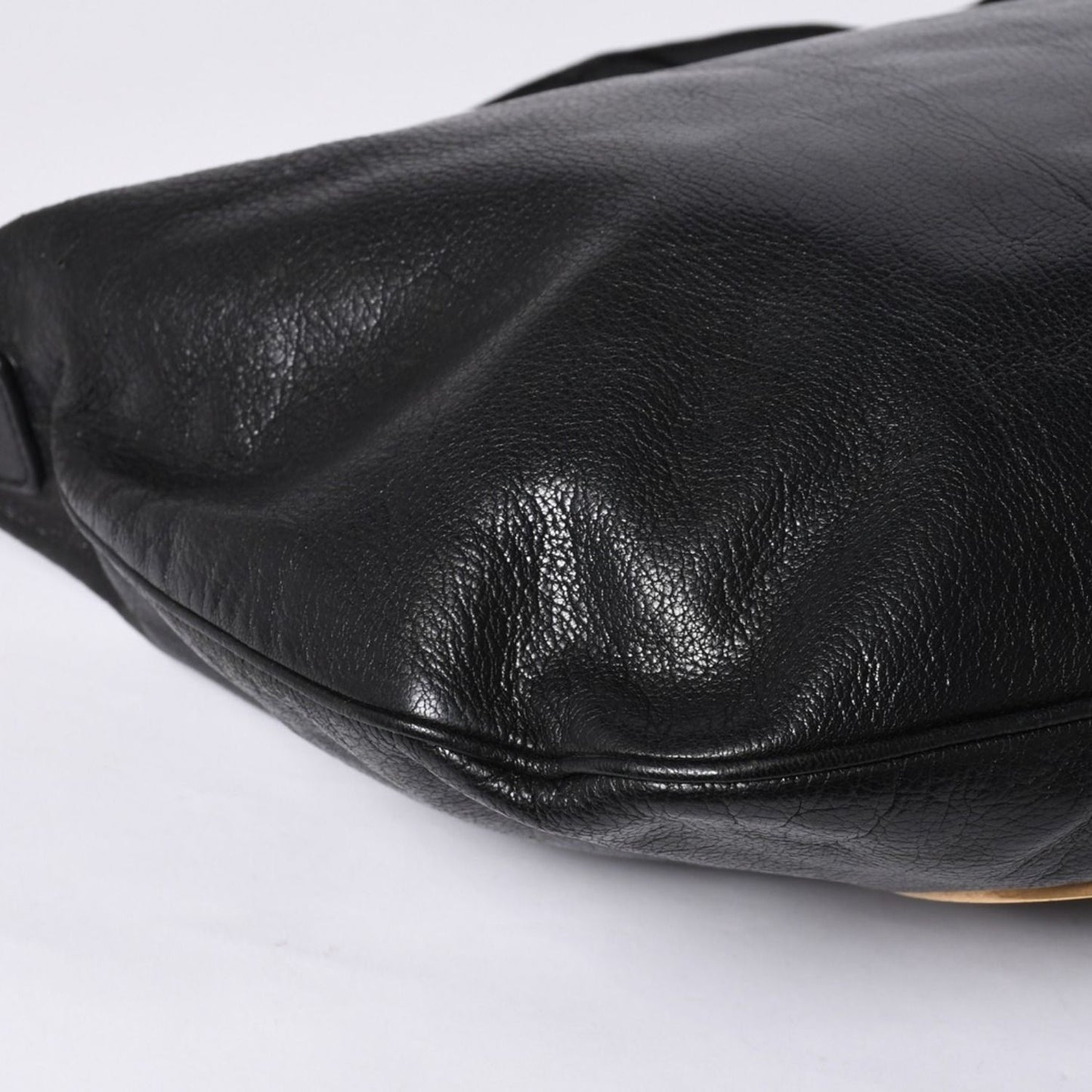 Gucci Bag Double G GG Logo Leather Black Gold — view 8