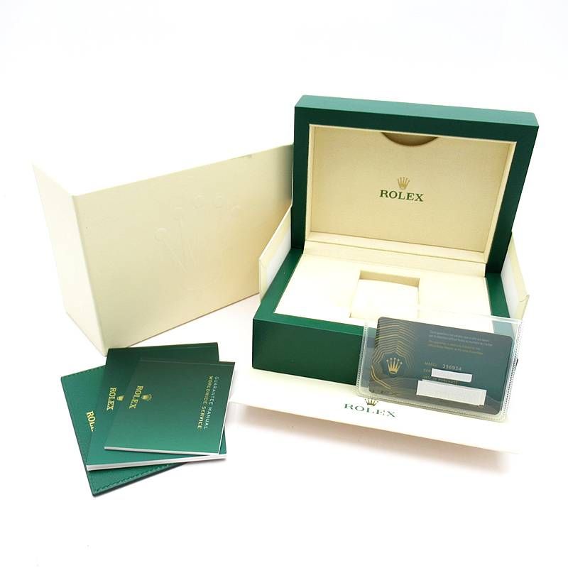 Rolex Sky Dweller Watch Jubilee Mint Green Box 18k White Gold SS