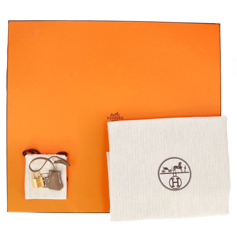 Hermes Birkin 40 Togo Handbag Etoupe
