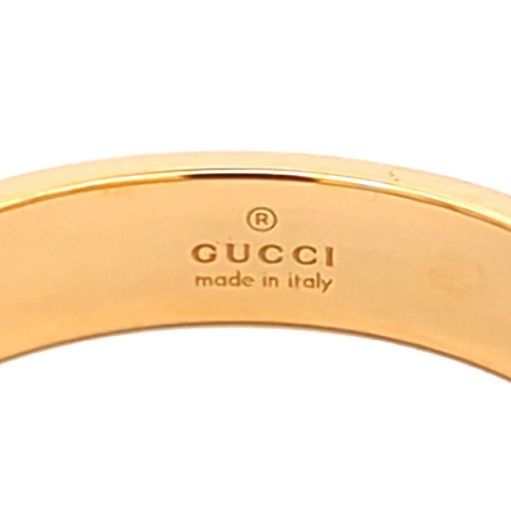 Gucci Icon Logo Ring 18k Yellow Gold . Polished