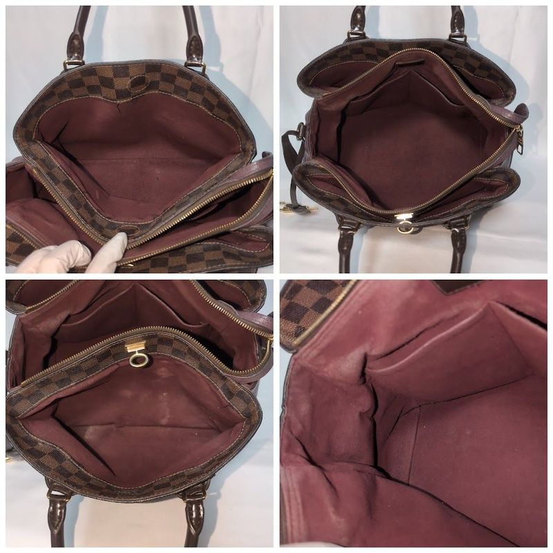 Louis Vuitton le Mandie Damier Aurore 2-Way Shoulder Bag Brown