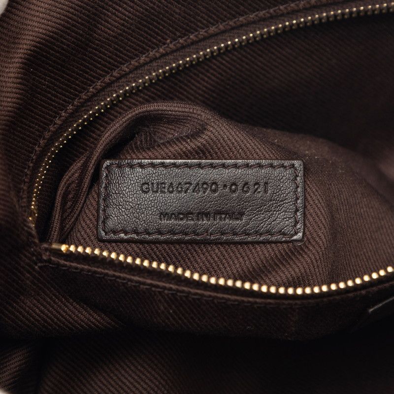 Saint Laurent Monogram Ysllogo Shoulder Bag Brown