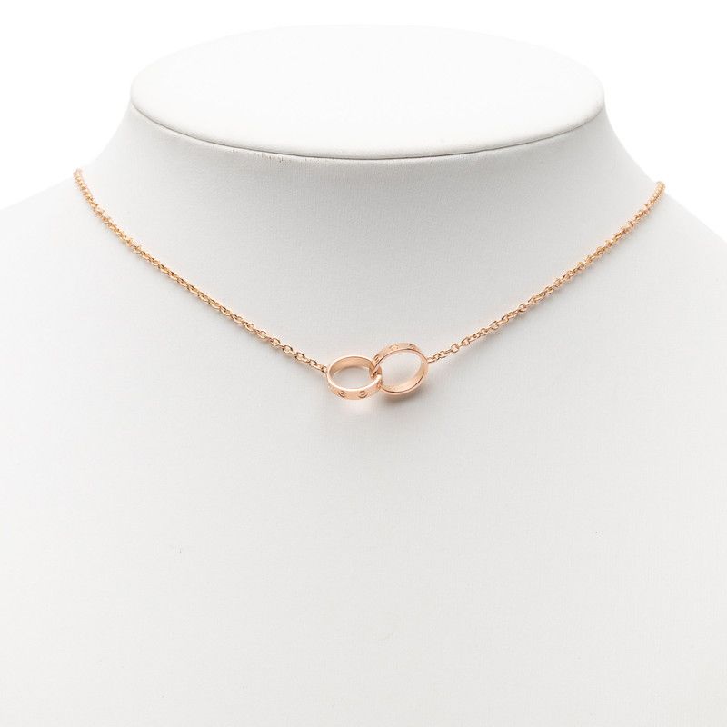 Cartier Baby Love Pendant Necklace 18k Pink Gold