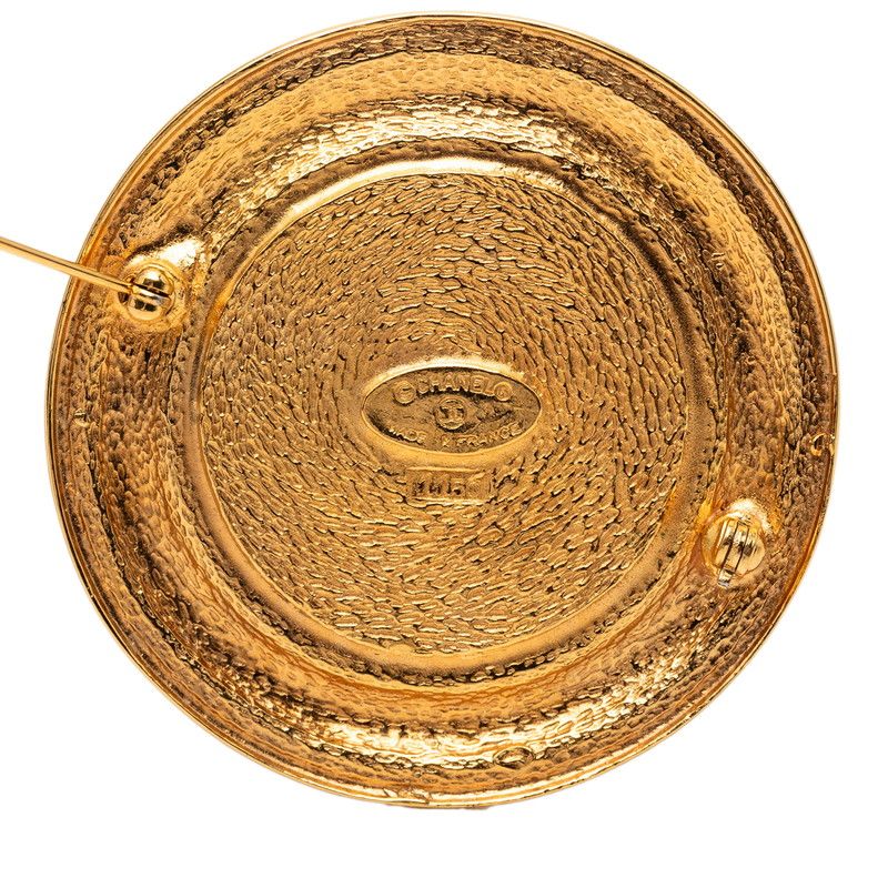 Chanel 31 Rue Cambon Paris Brooch Gold Plated