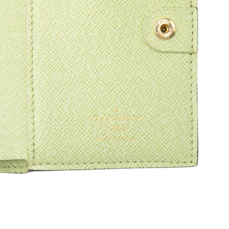 Louis Vuitton Monogram Portefeuille Lisa Bifold Wallet Compact Brown Veil Note