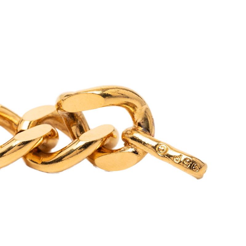 Chanel CC Logo 31 Rue Cambon Paris Plate Chain Belt Gold Plated