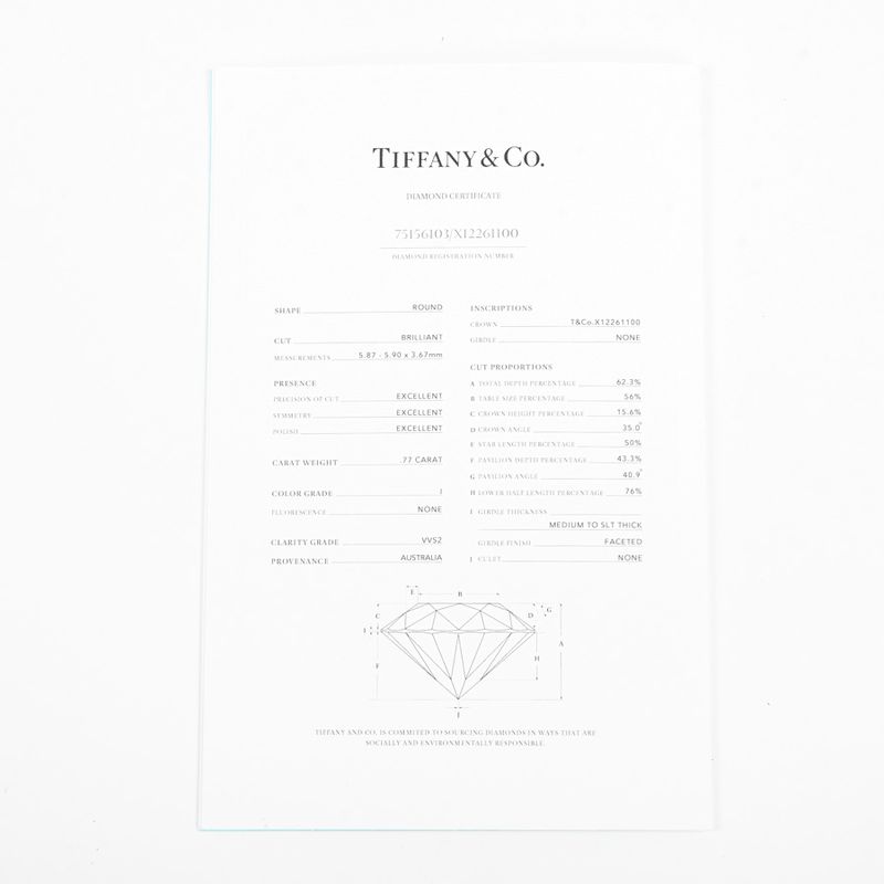 Tiffany & Co Ring Harmony Solitaire