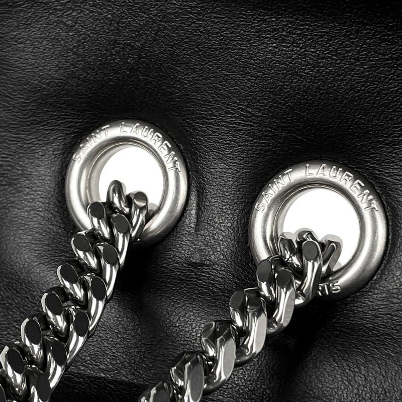 Saint Laurent Paris Lou Shoulder Bag Leather Black