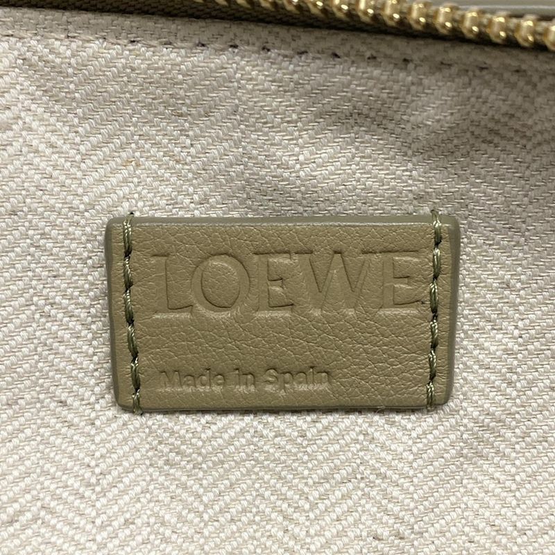 Loewe Handbag Hammock Hobo Mini Khaki Leather