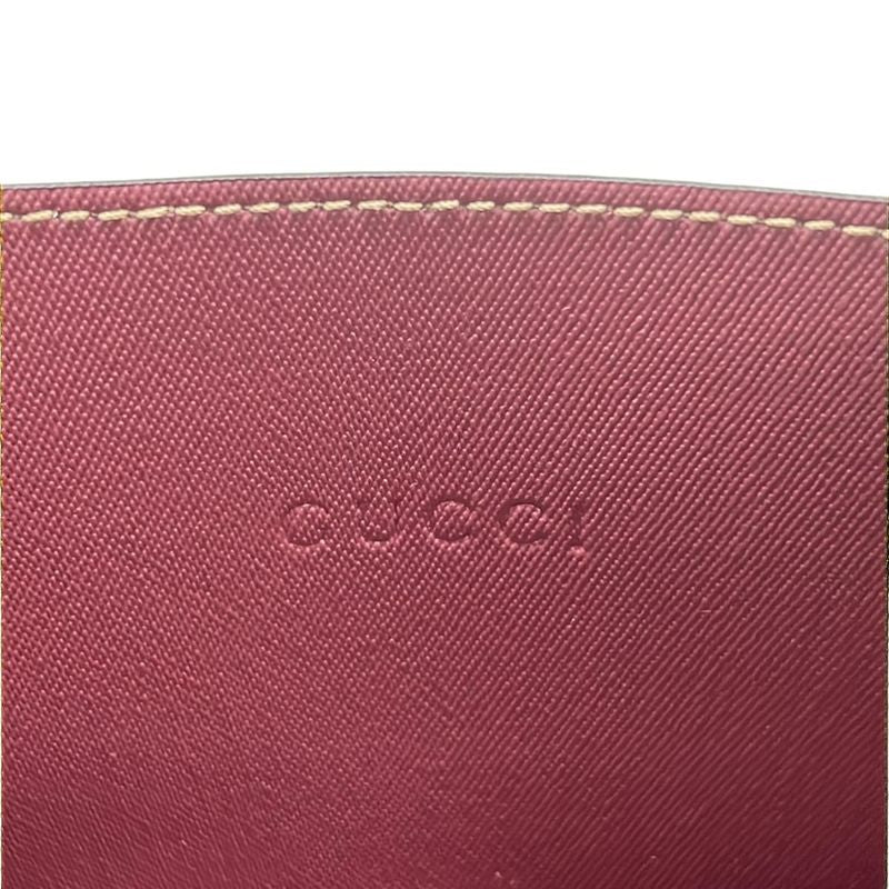 Gucci Tote GG Blooms Gray Gold Multi Reversible Leather