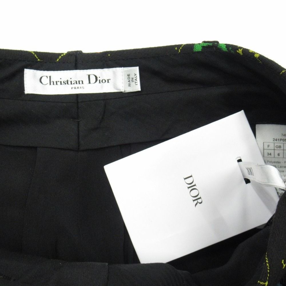 Dior Zodiac Pixel Constellation All Over Pattern Pants Jacquard Black