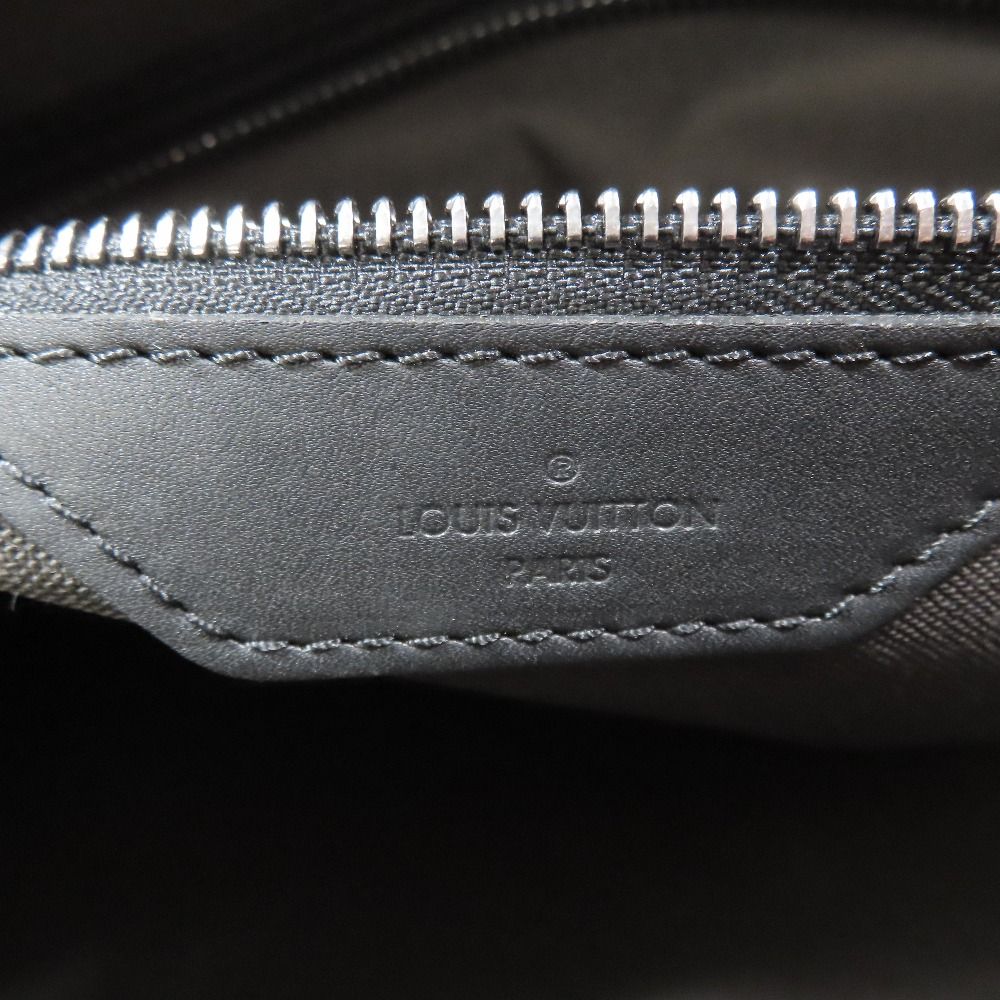 Louis Vuitton 2-Way Boston Handbag Shoulder Damier Infini Keepall Leather Black