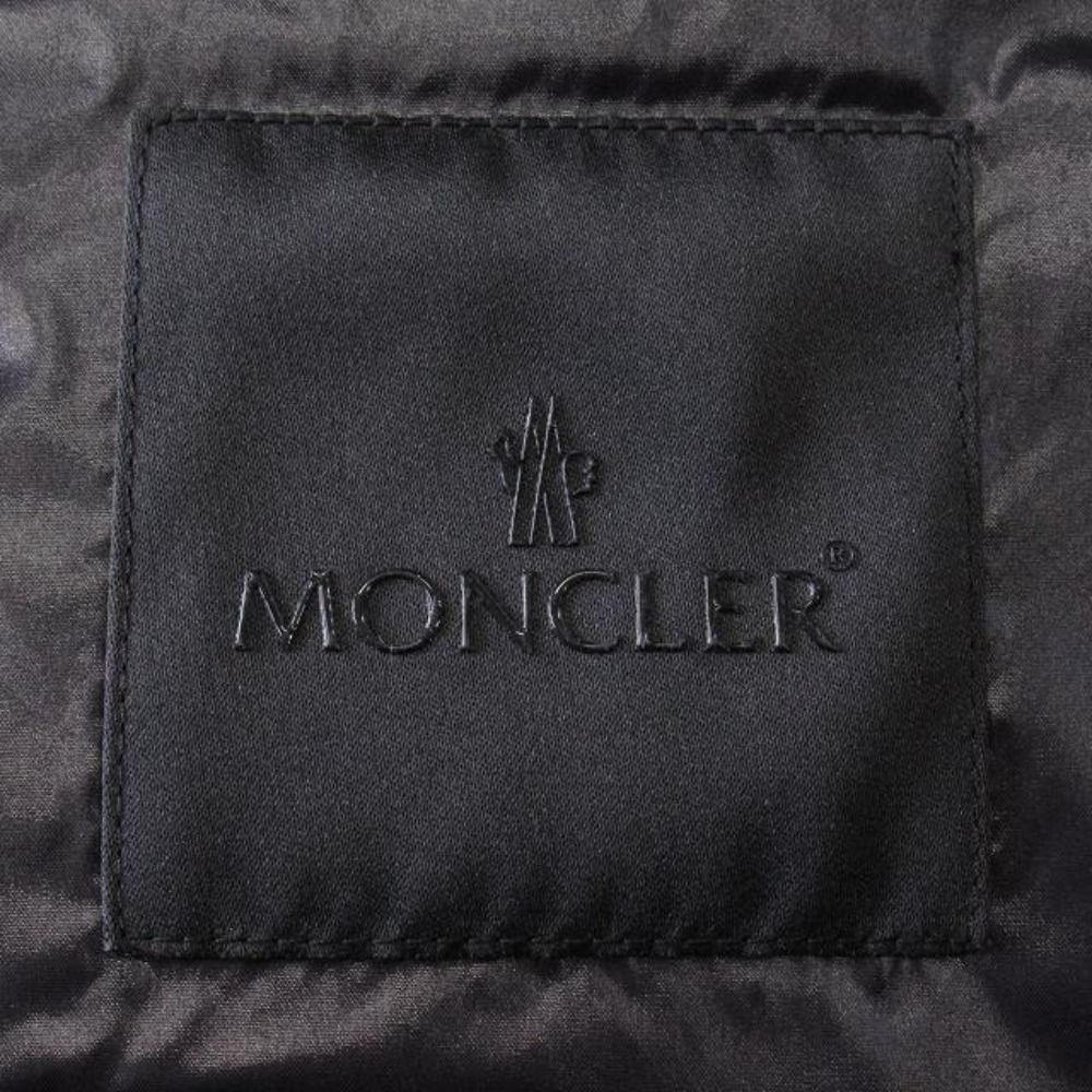 Moncler Cenis Gilet Down Jacket Vest Logo 2 Black
