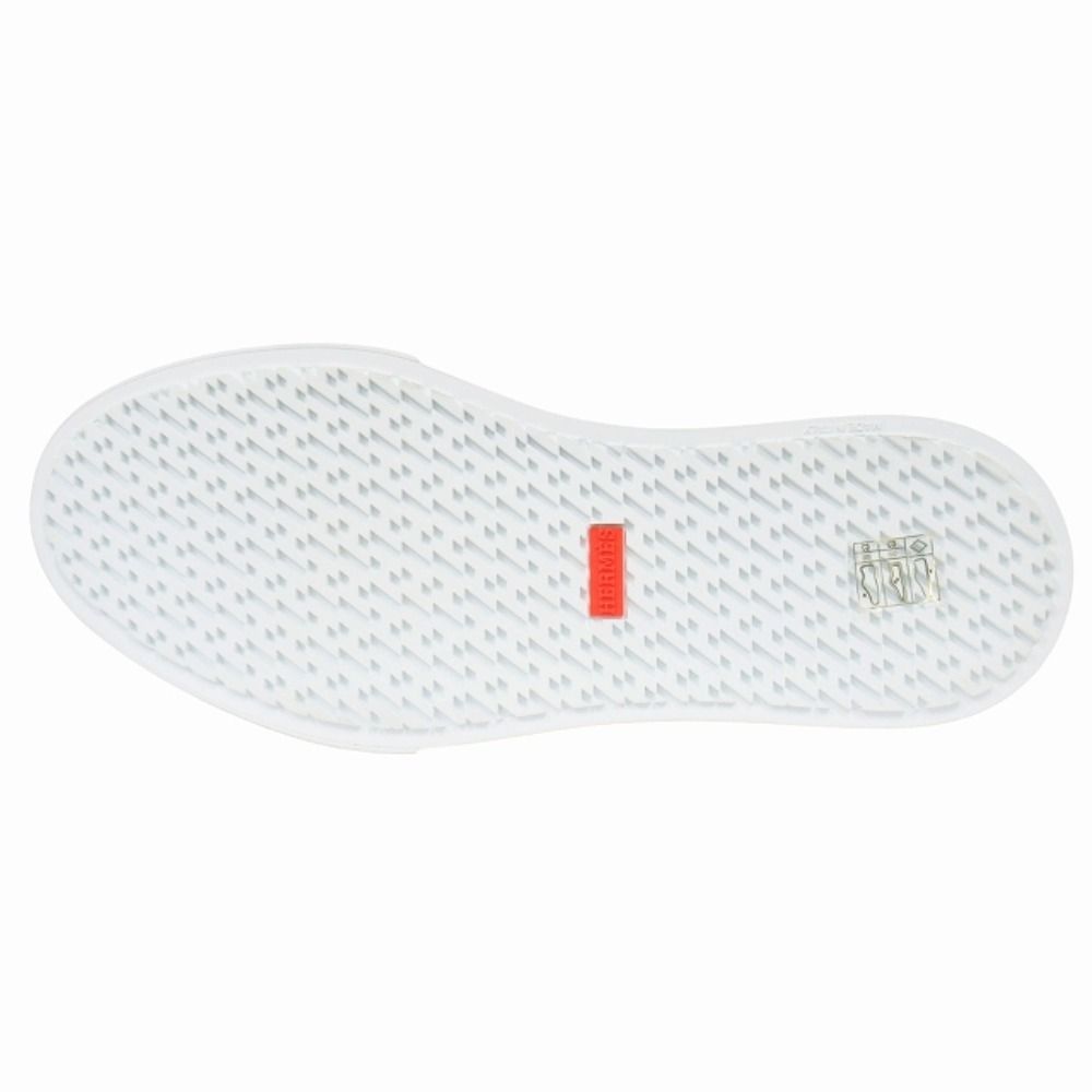 Hermes Get Sneakers Toile H-unprime Leather Stencil Logo Leopard 41 Prue