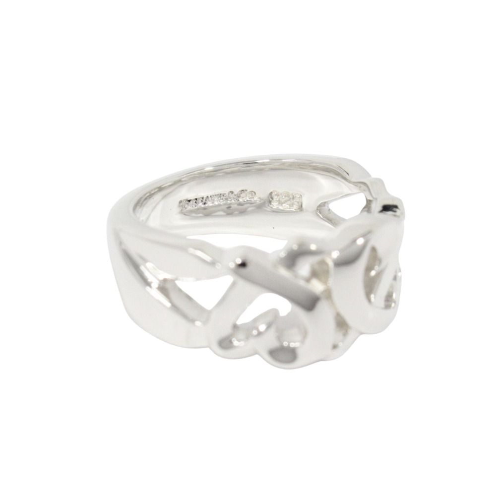Tiffany & Co Polished Triple Loving Heart Ring Silver
