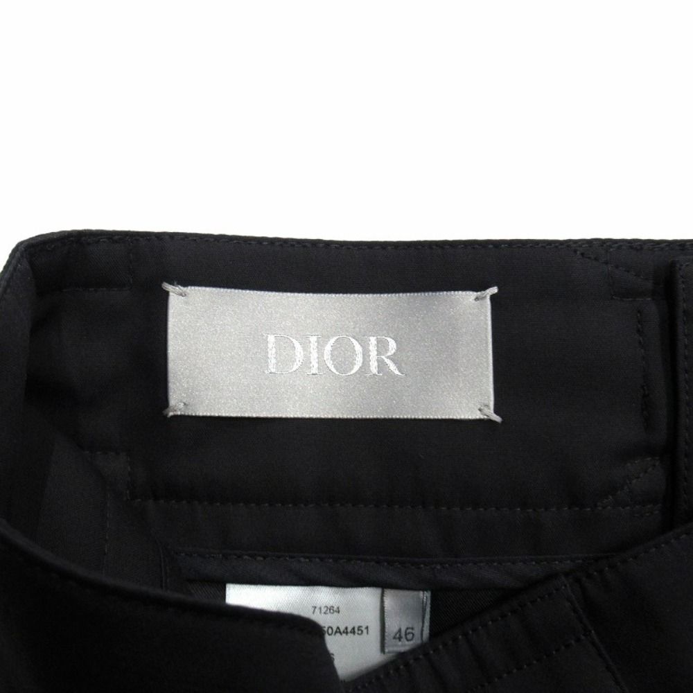 Dior Rollaco Star Cdlogo Buckle Belt Woven Shorts Wide Cargo XS Black