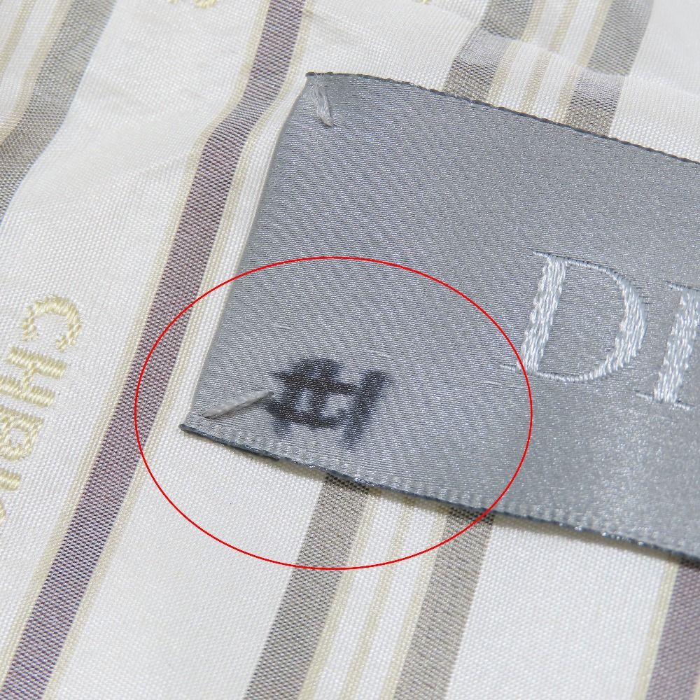 Dior Anorak Jacket Pullover Hoodie Half Zip Logo All Over Pattern Stripe 48