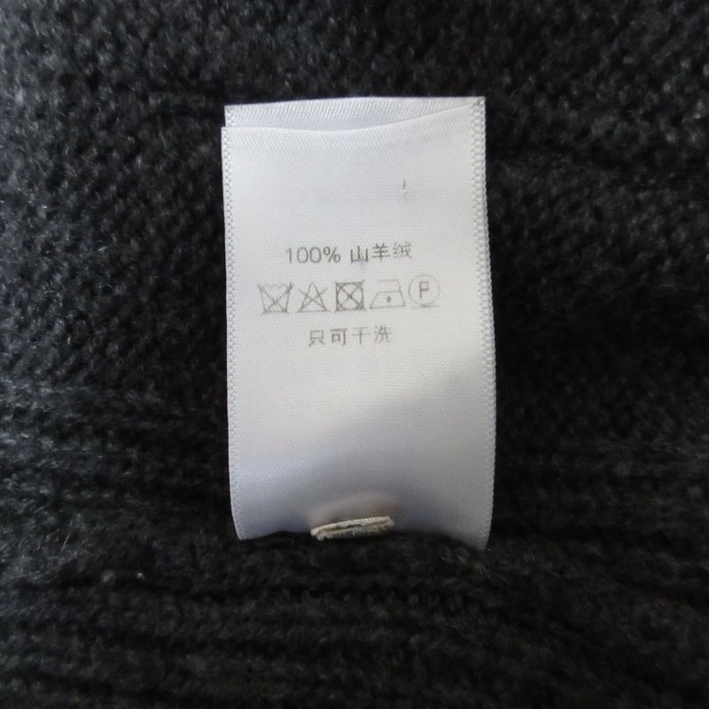 Celine Phoebe Philo Era Triomphe Embroidery Cashmere Knit Cardigan XS Gray
