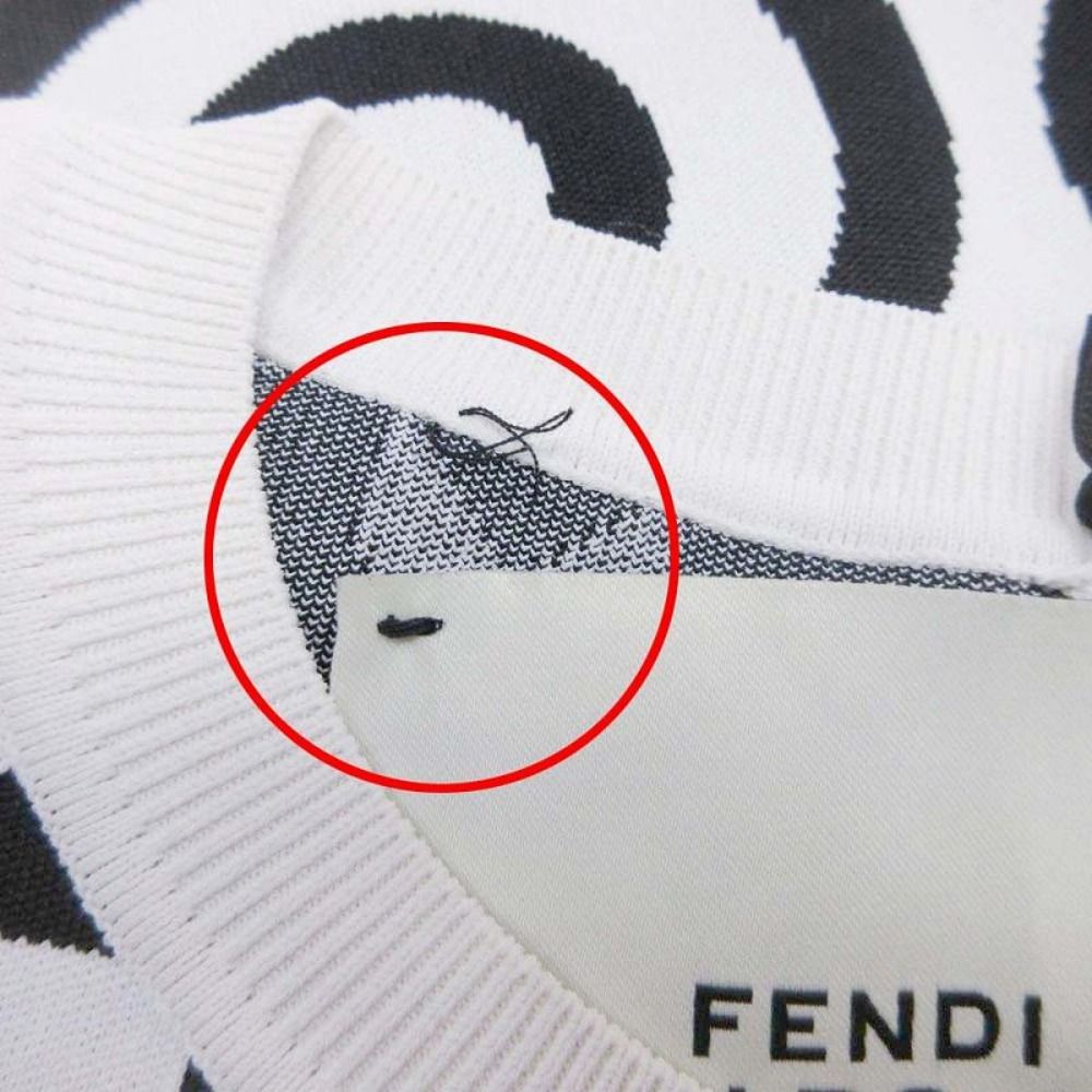 Fendi Logo Allover Knit Sweater Pullover Long Sleeve Capsule