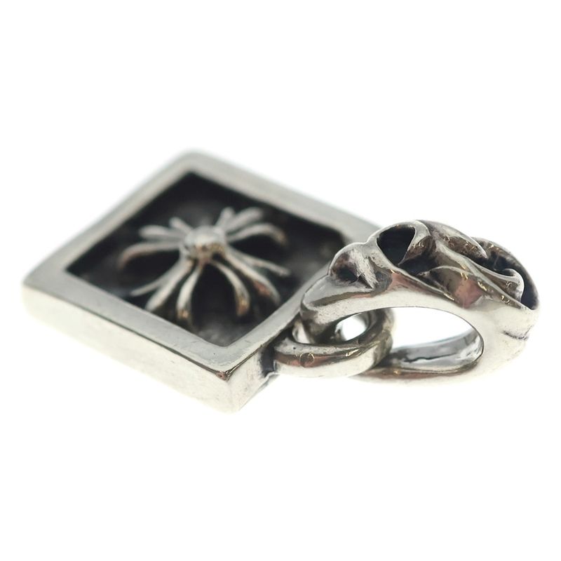 Chrome Hearts Framed CH Plus Charm Pendant Top Silver