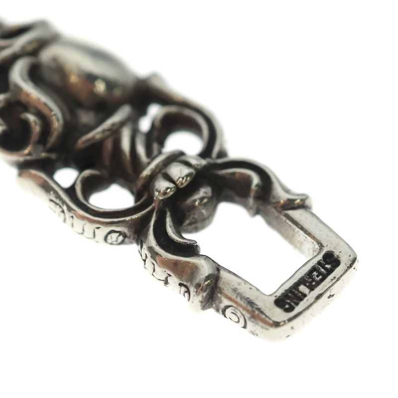 Chrome Hearts Dagger Heart Daga Pendant Top Silver