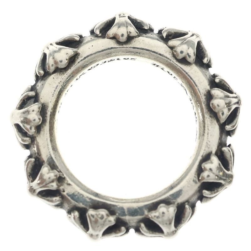 Chrome Hearts Cross Band Ring Silver
