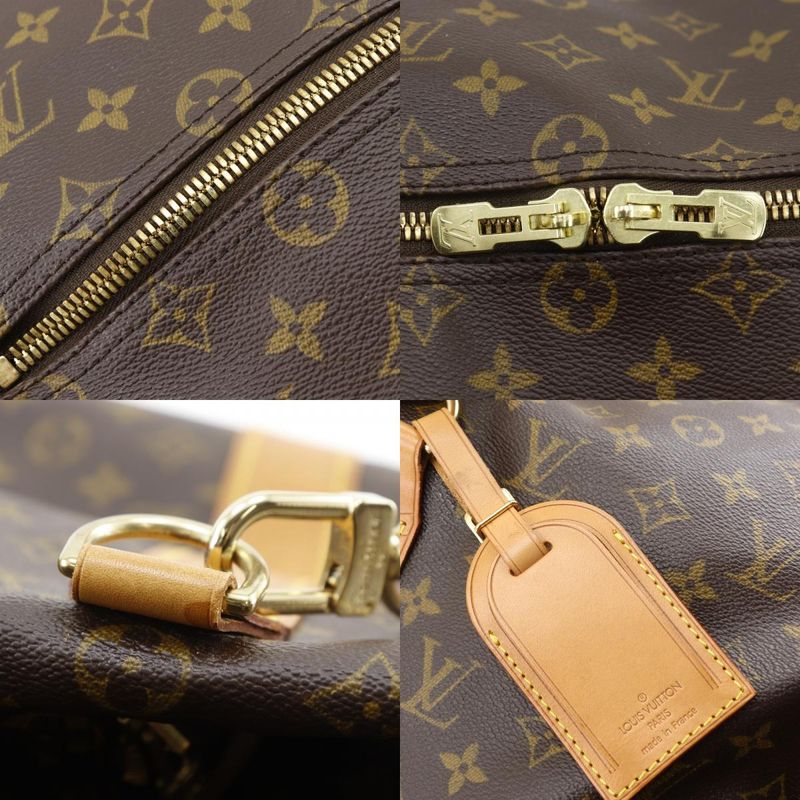Louis Vuitton Sac Polochon Monogram Canvas Brown Boston Bag