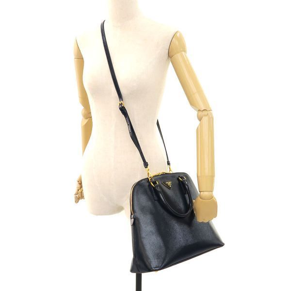Prada Saffiano Vernis 2-Way Messenger Bag