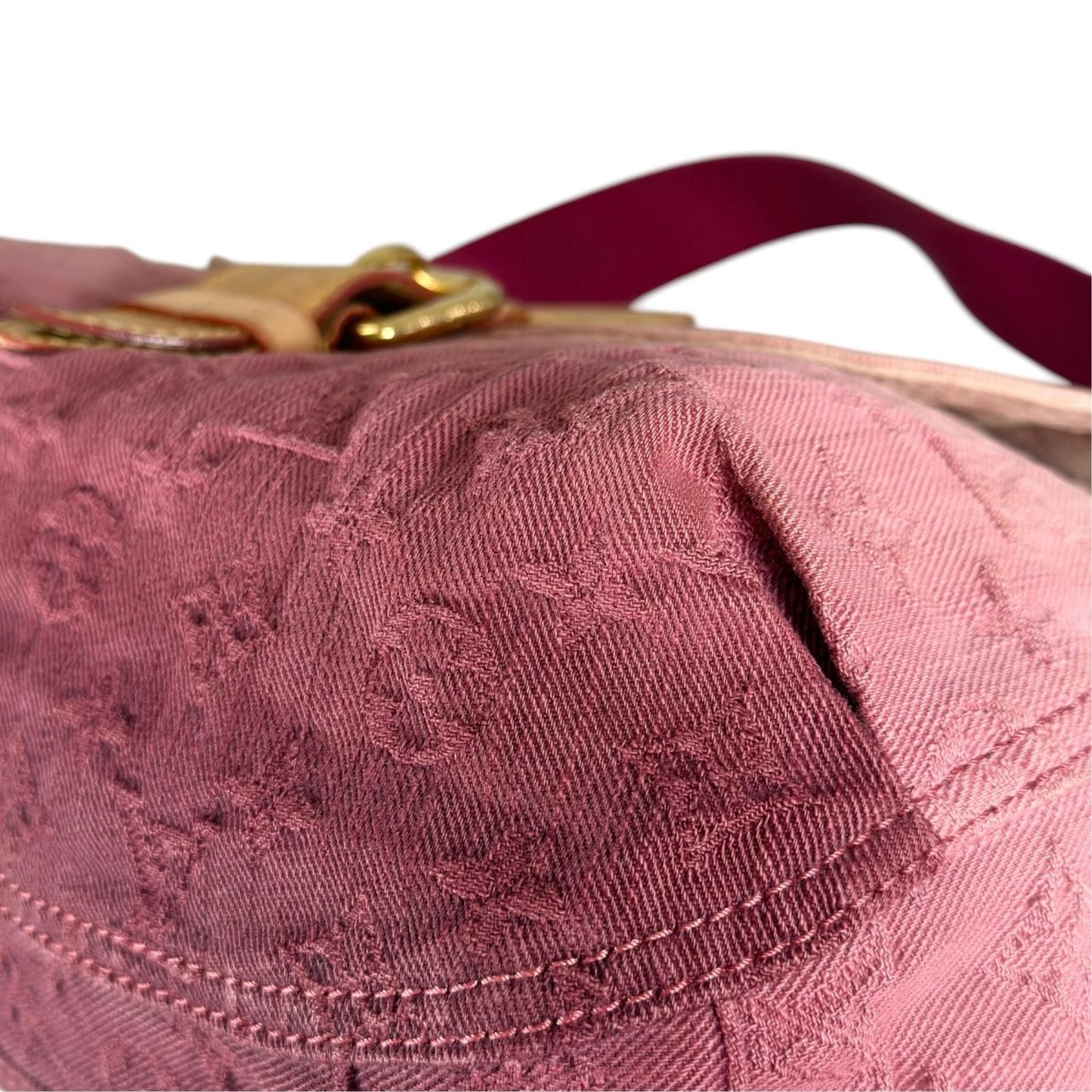 Louis Vuitton Sunray Handbag Monogram Denim Pink — view 8