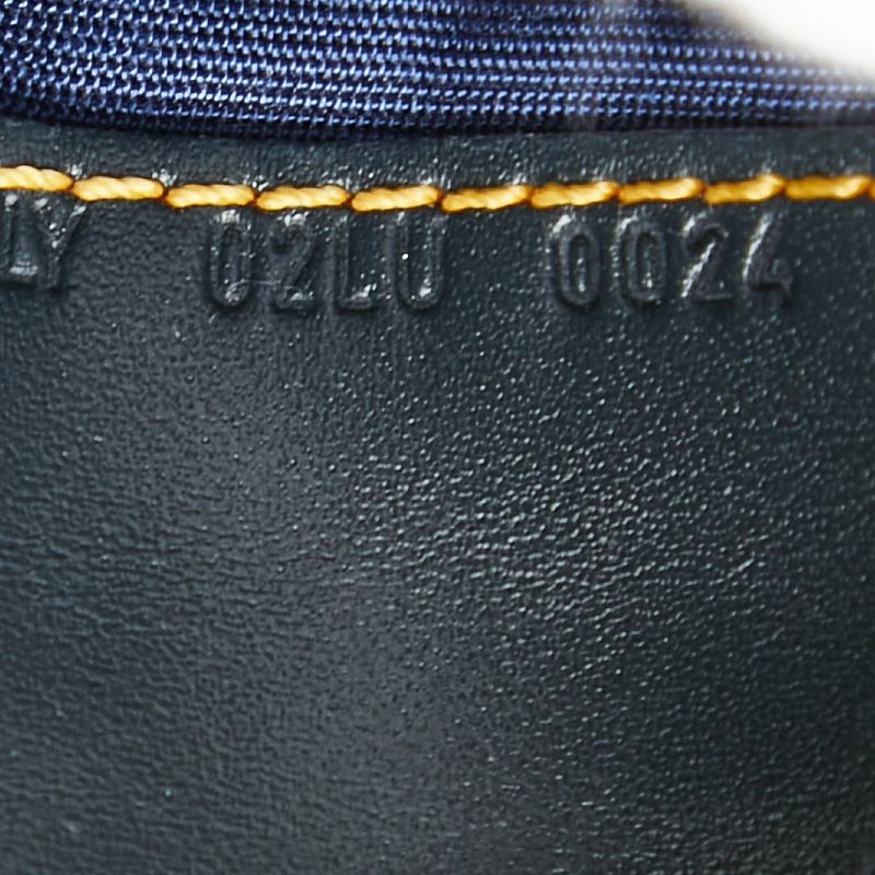 Dior Trotter Oblique Saddle Bifold Wallet Navy Canvas