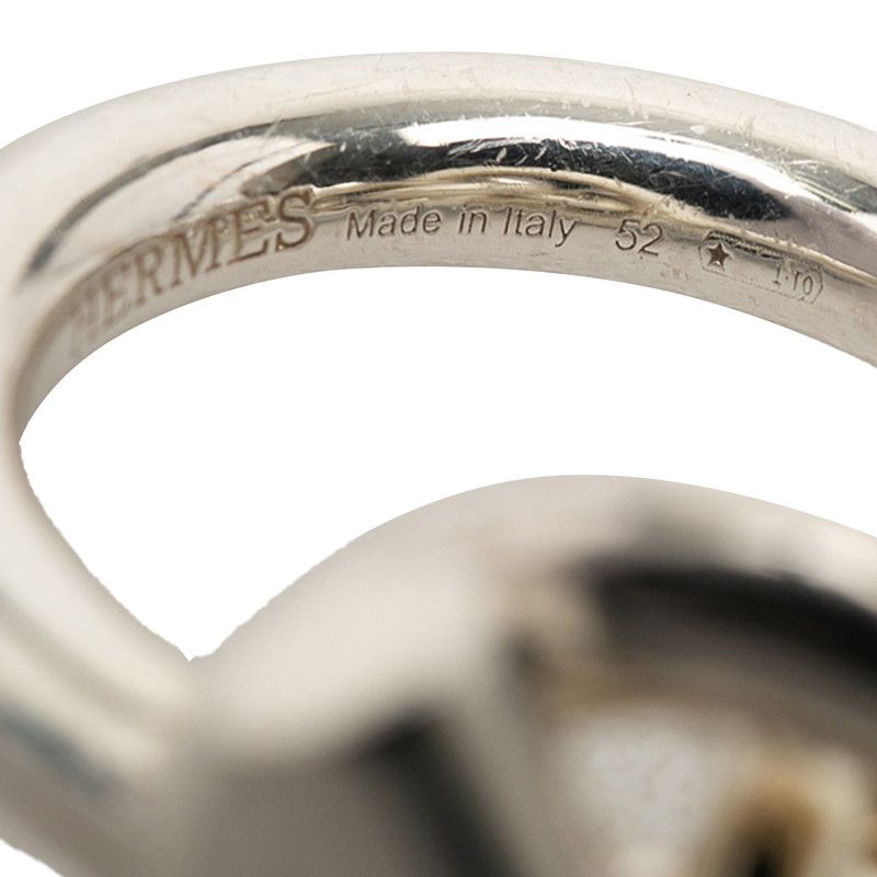 Hermes Croisette GM Ring 52 Silver
