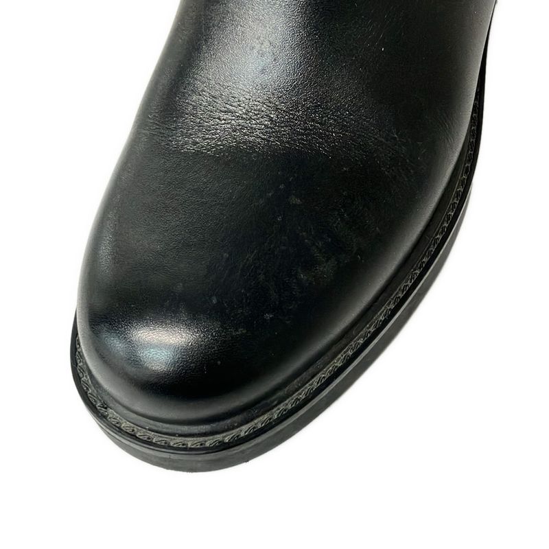 Gucci Long Boots 36 Black Logo Leather