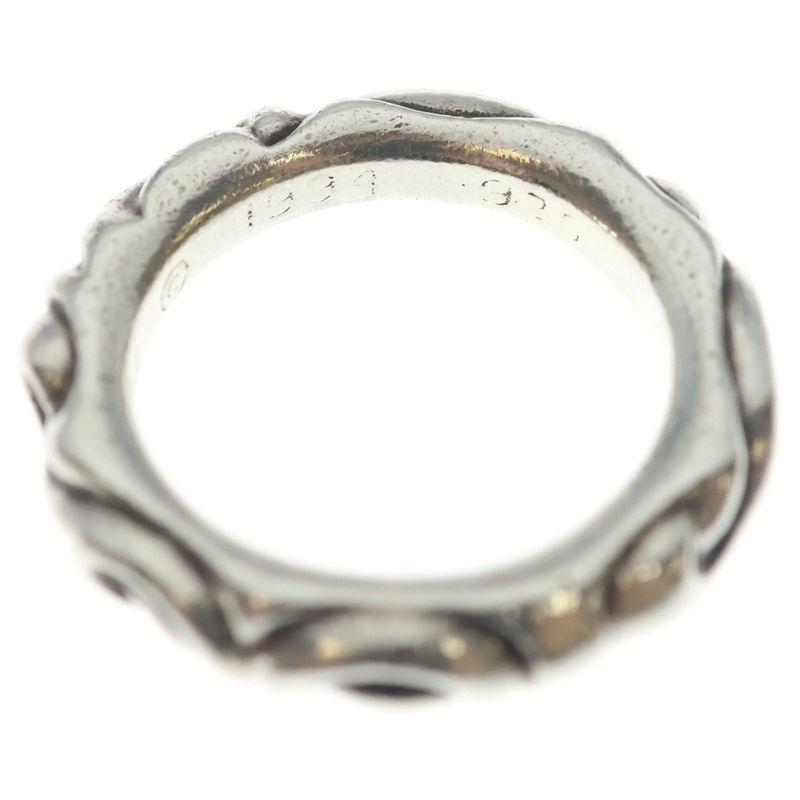 Chrome Hearts Scrl Band Scroll Ring Silver