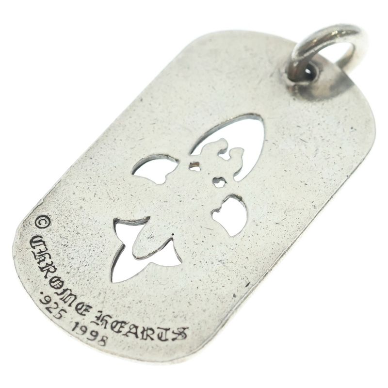 Chrome Hearts D Tag Lrg Fle Dag Fudaga Dog Tag Large Dog Tag Necklace Top Silver