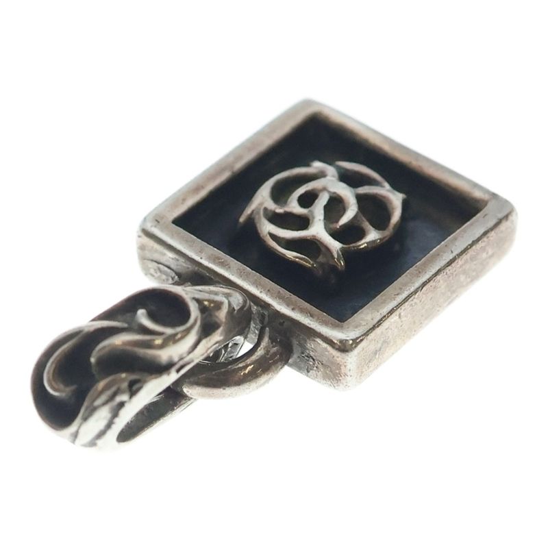 Chrome Hearts Framed Flrl Floral Charm Pendant Top Silver