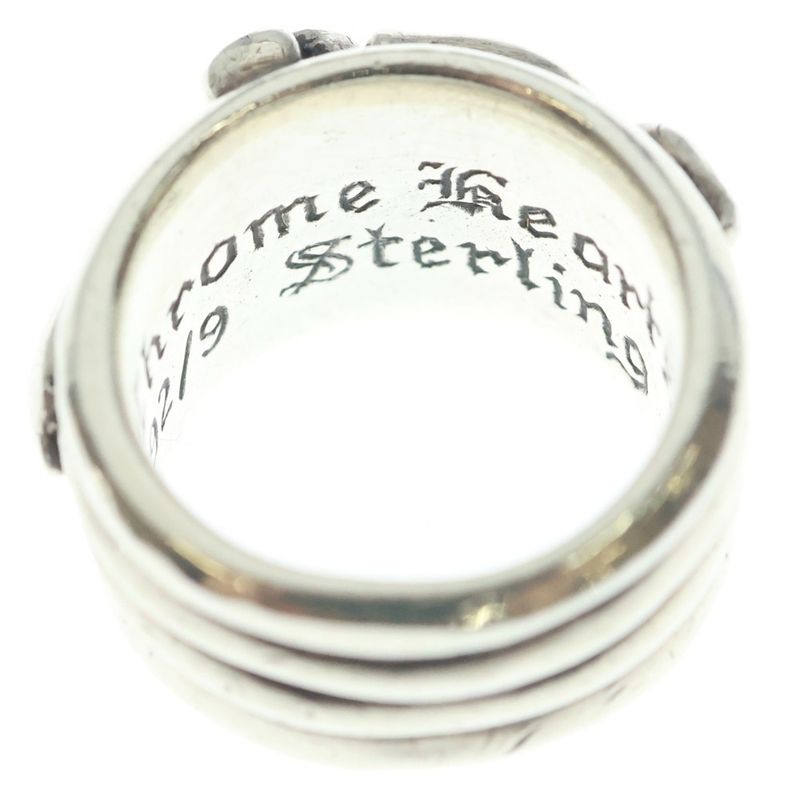 Chrome Hearts Dagger P Dmnd Daga Ring Pave Diamond Silver