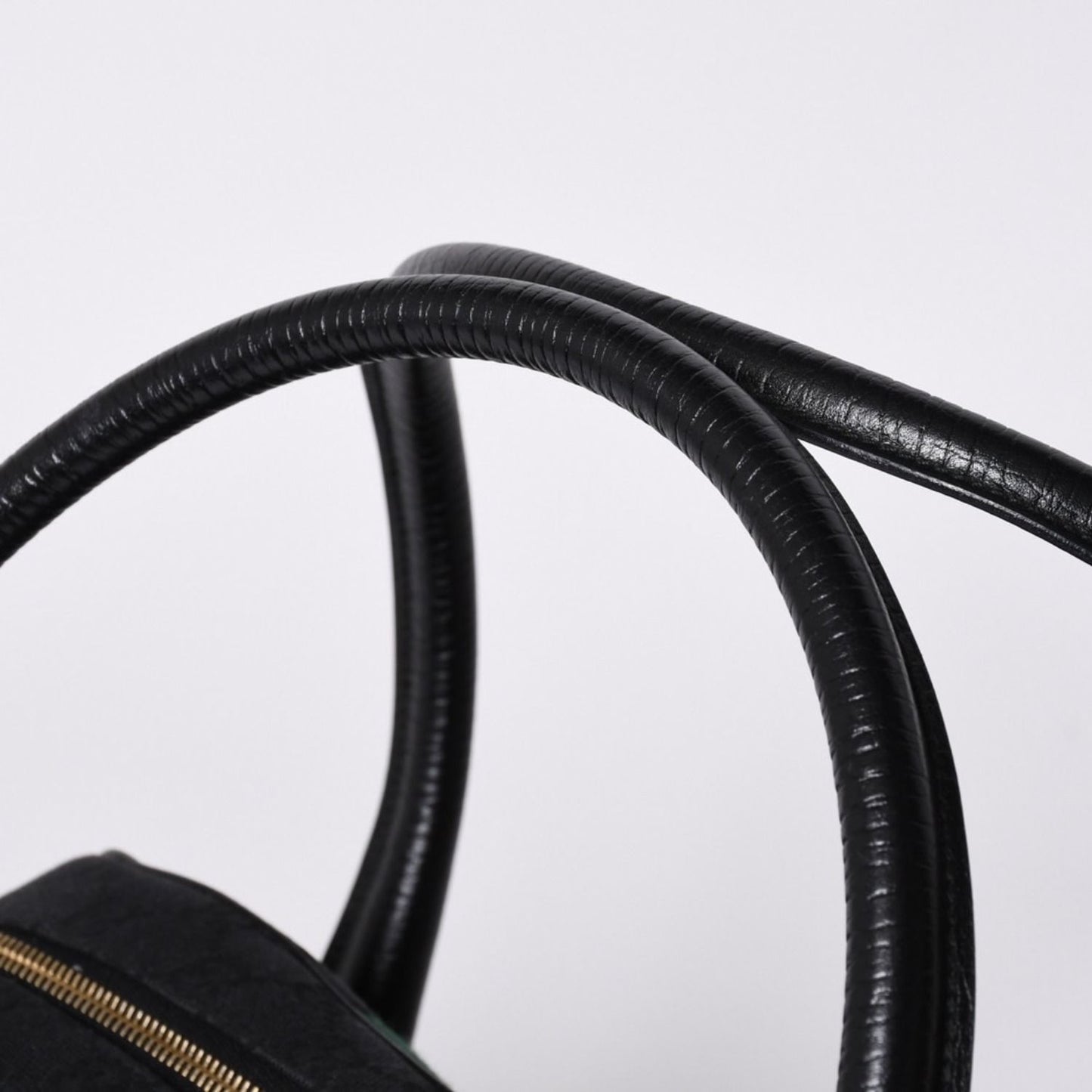 Gucci Horsebit Boston Handbag Sherry Line GG Canvas Black — view 8