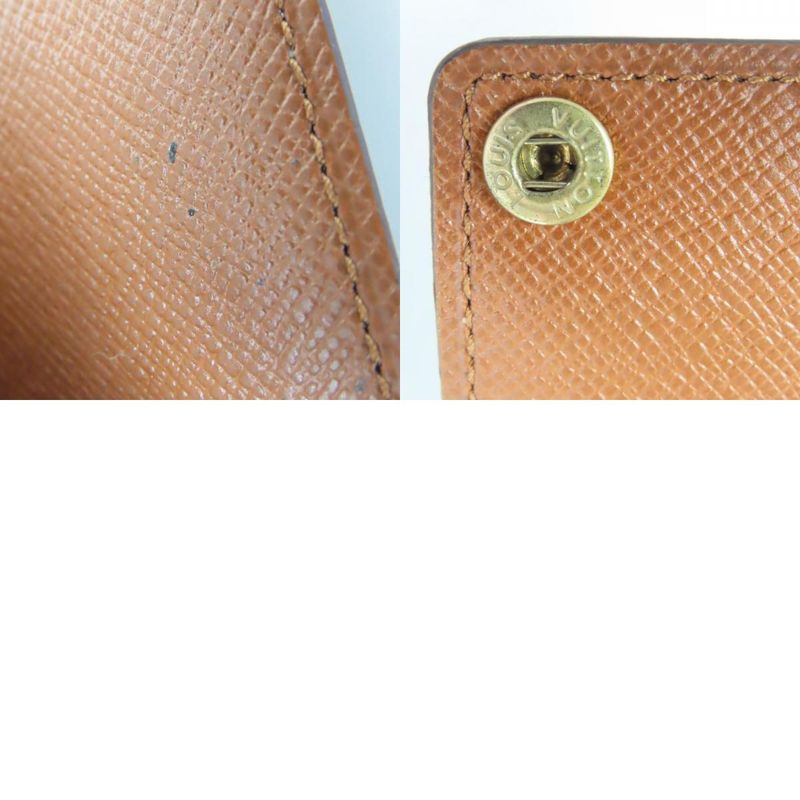 Louis Vuitton Card Case Holder Cles D'presion Monogram Brown Clear