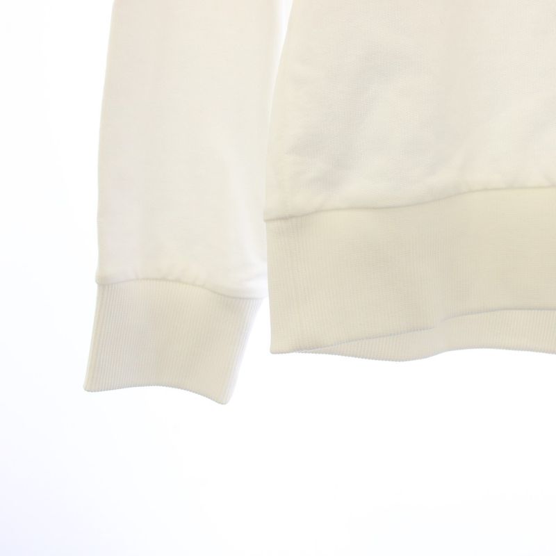 Moncler Hoodies Sweats Pullover Hoodie Long Sleeve Logo Embroidery XS White 037