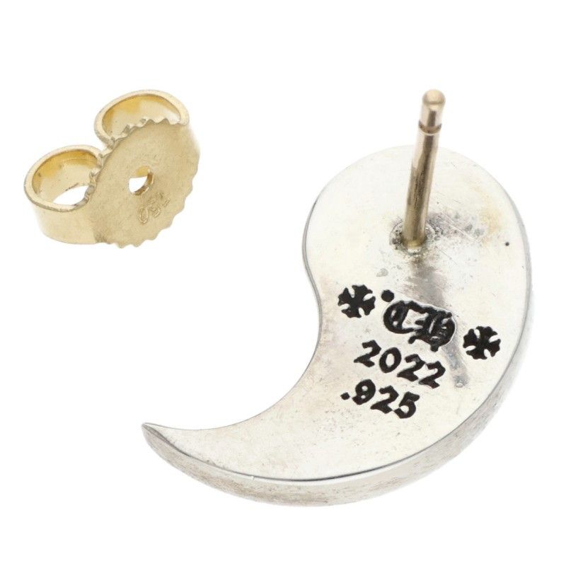 Chrome Hearts Yin Yang Silver Earrings