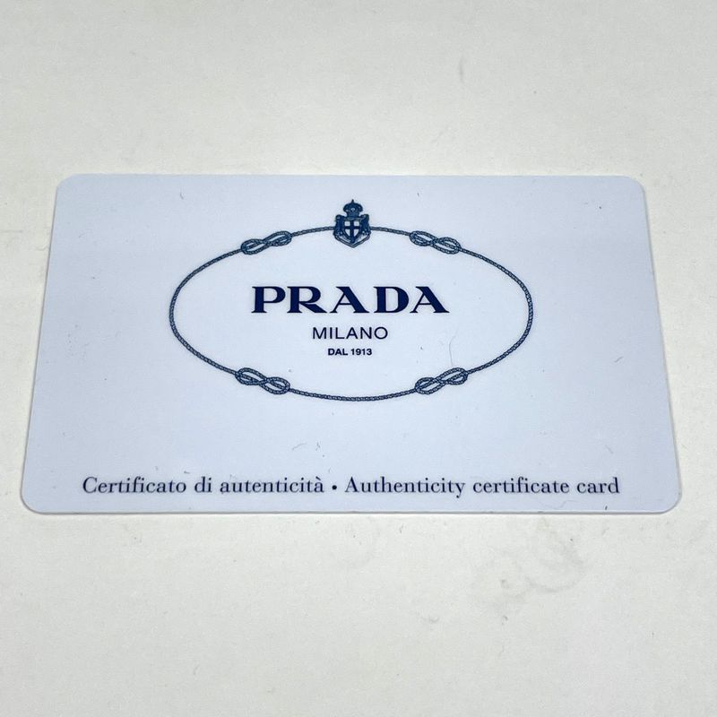 Prada Logo Handbag 2-Way Leather Nero