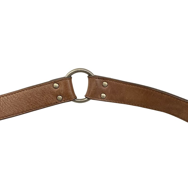Dior Shoulder Bag Gaucho Dark Brown Light Leather