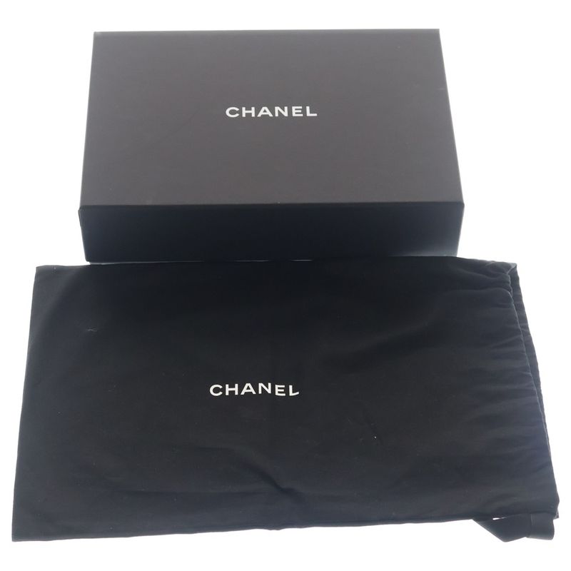 Chanel CC Logo Camera Bag Chain Mini White Black Lambskin Gold